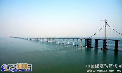 世界第一跨海大桥青岛海湾大桥通车　青岛至黄岛将省时20分钟