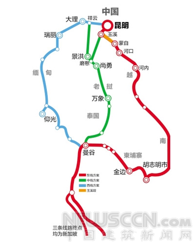 跨国高铁建设之泛亚铁路