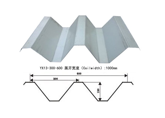 楼承板YX130-300-600规格参数--中构新材